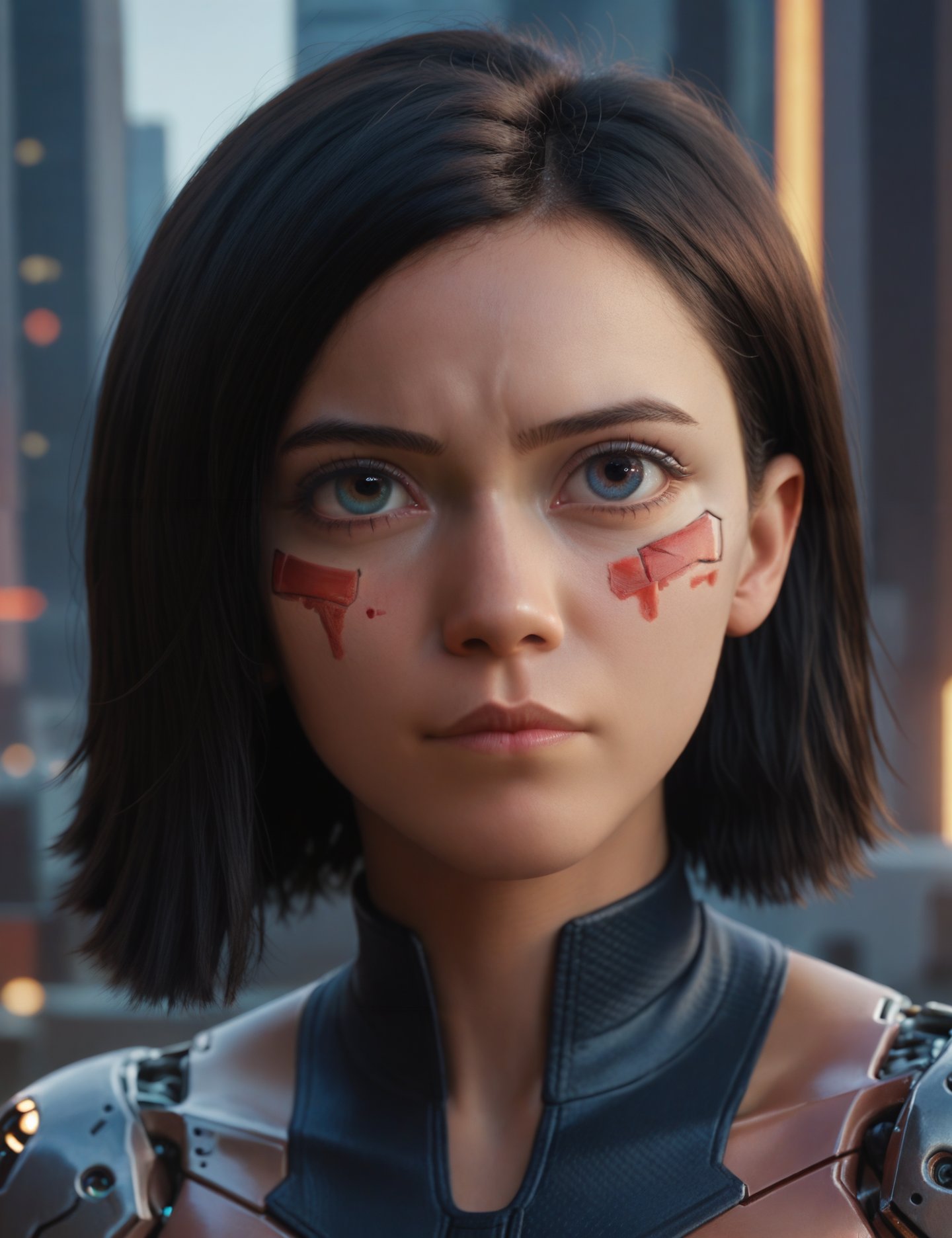 1girl,  cyborg,  cyberpunk by Aedan on Tensor.Art