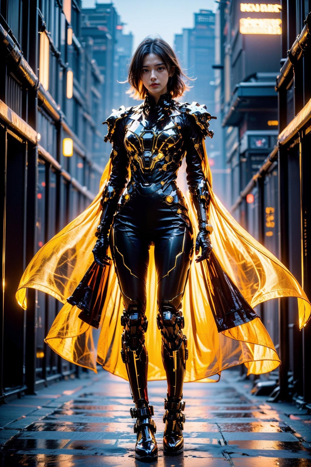 (best quality:1.4),(masterpiece:1.4),(photorealistic:1.4),(Realistic:1.2),(ultra high res, raw photo:1.4),(hdr, hyperdetailed:1.2),(8K:1.2),cinematic photo girl,cyberpunk,transparent luminous cloak,full body,