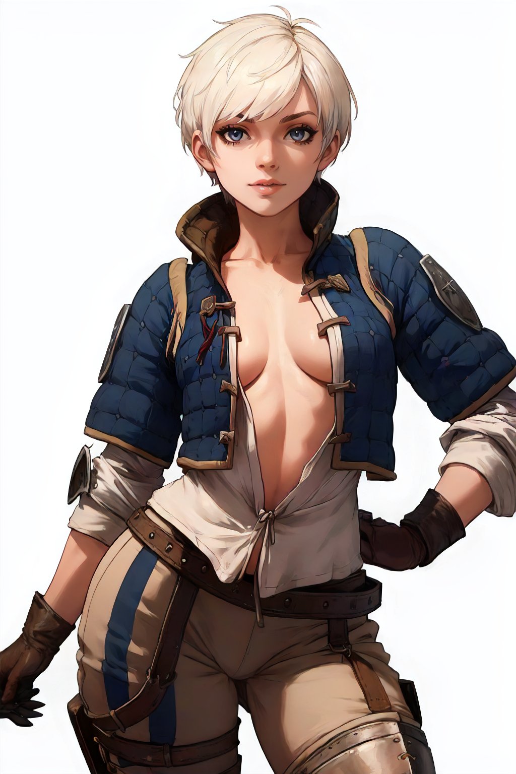 witves,  pixie-cut,  jacket by Ttan on Tensor.Art