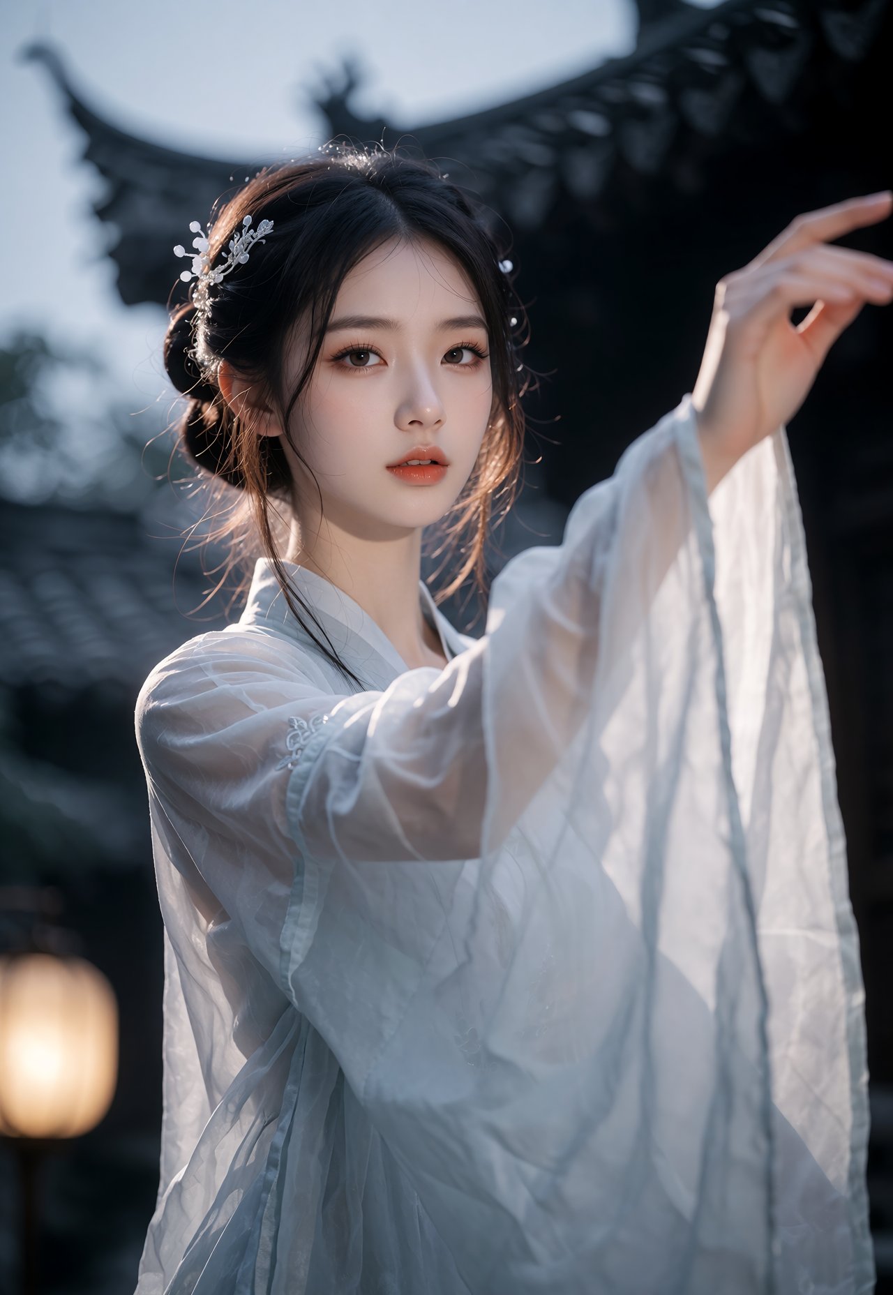 新中式古风写实人像摄影风格,  极致高清细腻画质,  冷调氛围感 by 天海TianHai on Tensor.Art