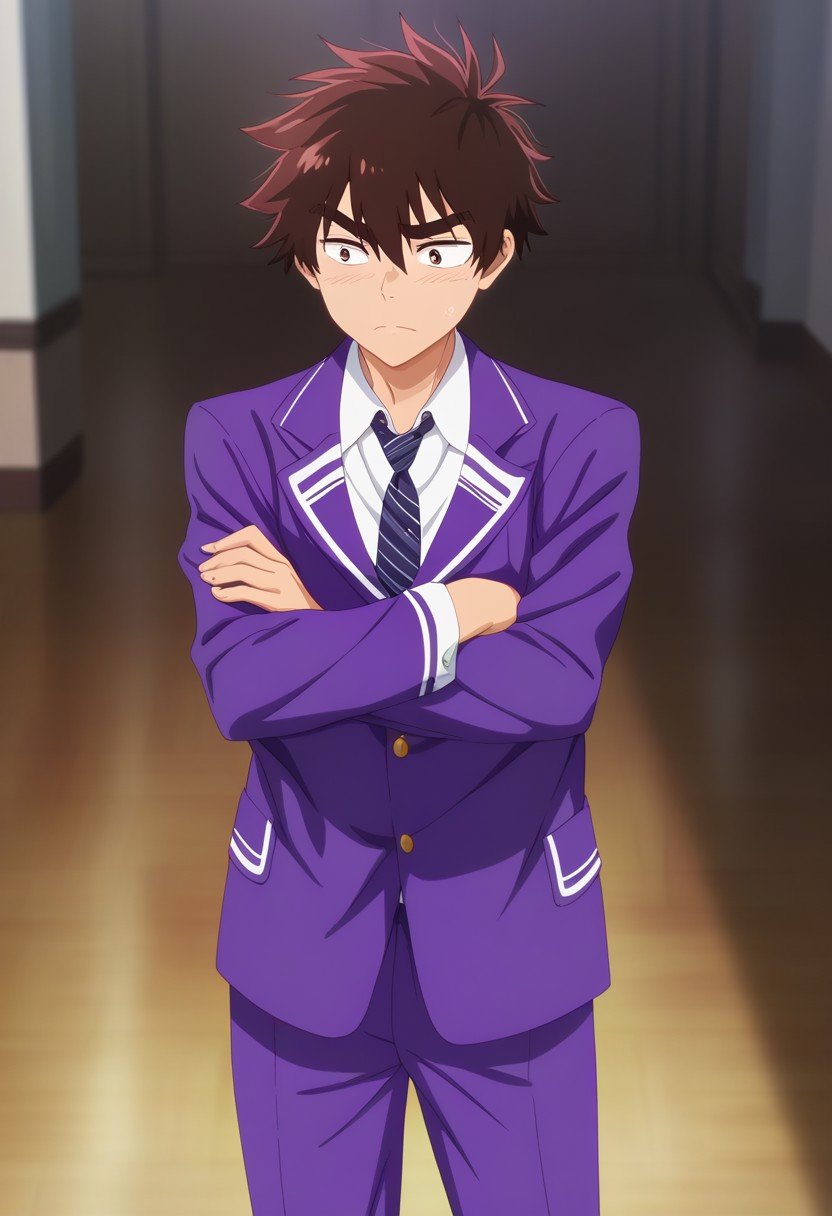 1boy,  arata,  brown eyes by 第十三月 on Tensor.Art