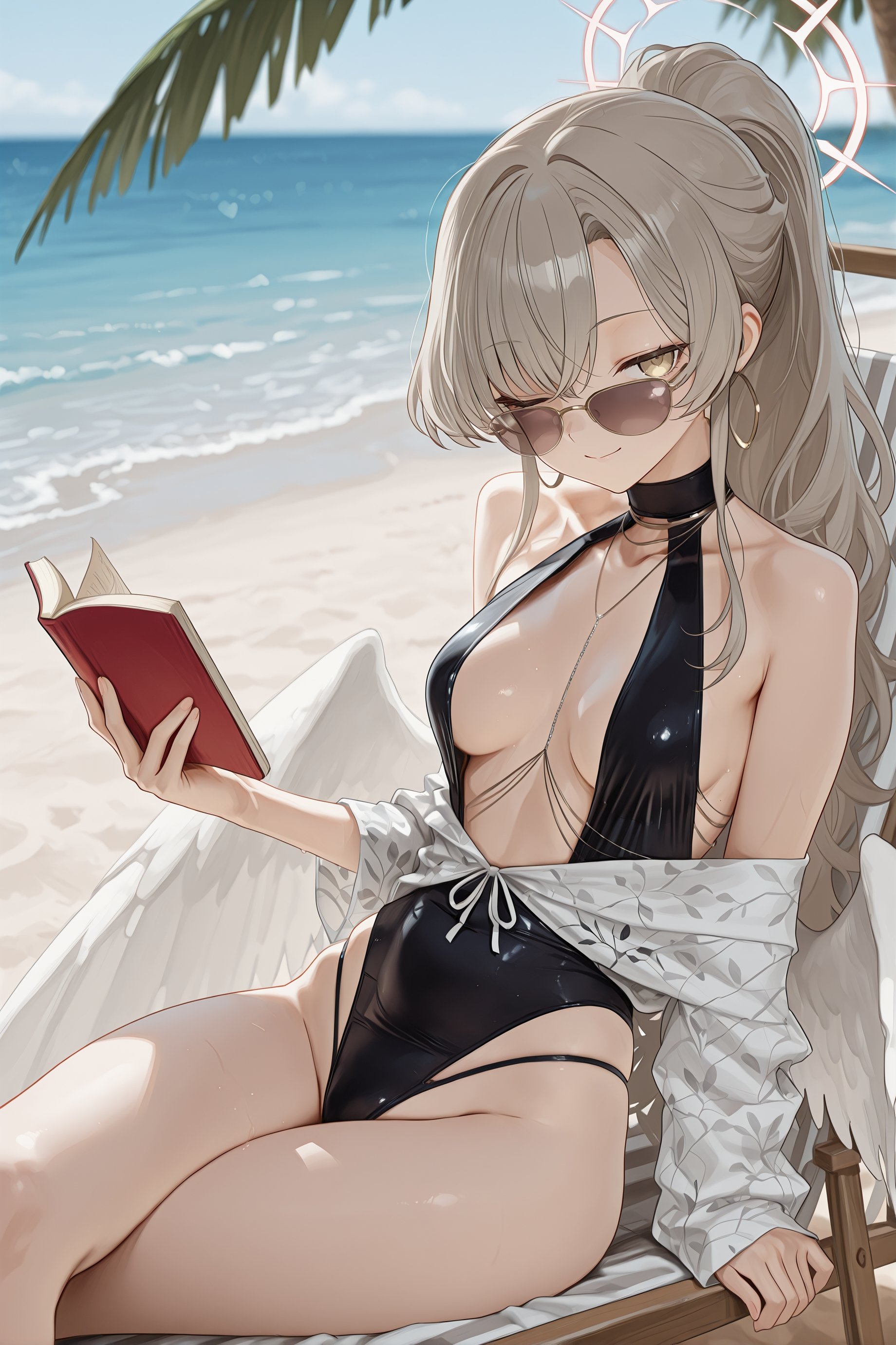 1girl,  solo,  nagisa \(swimsuit\) \(blue archive\) by TheFalxar on Tensor.Art