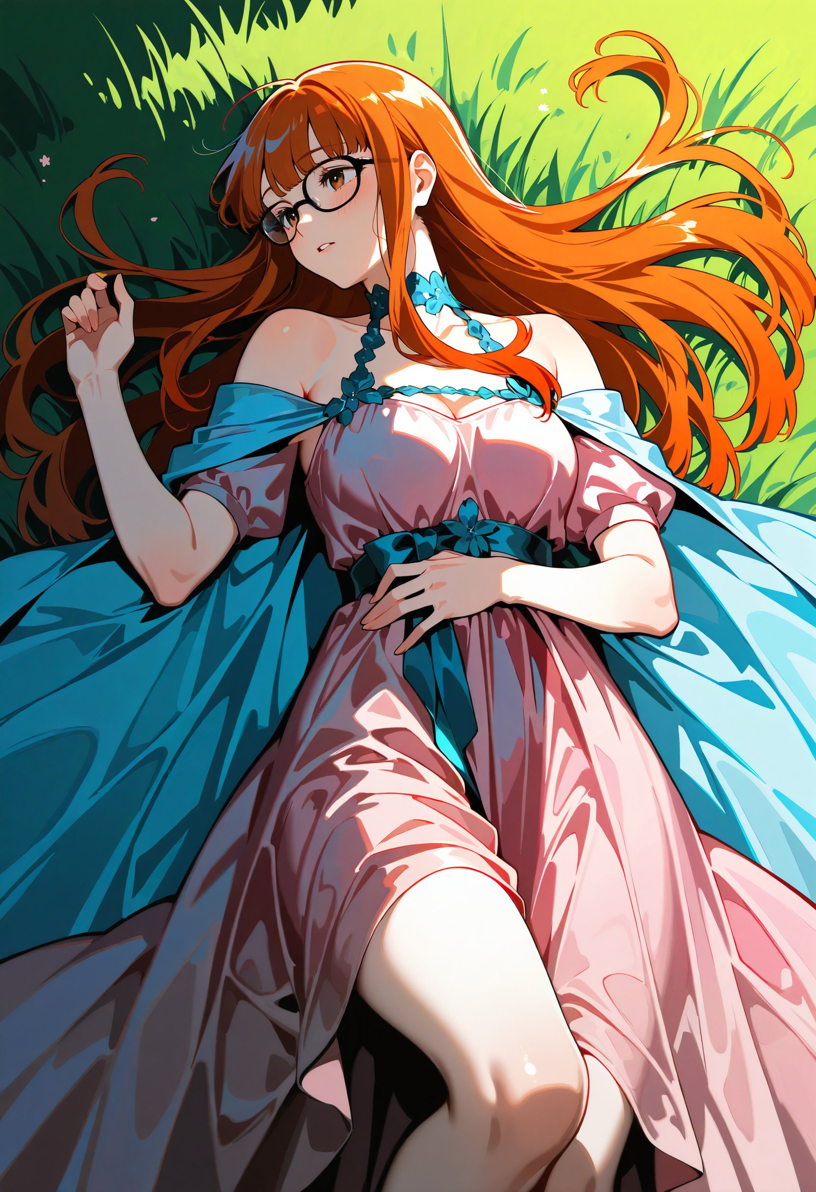 solo,  1girl,  pink dress by miaomiao on Tensor.Art