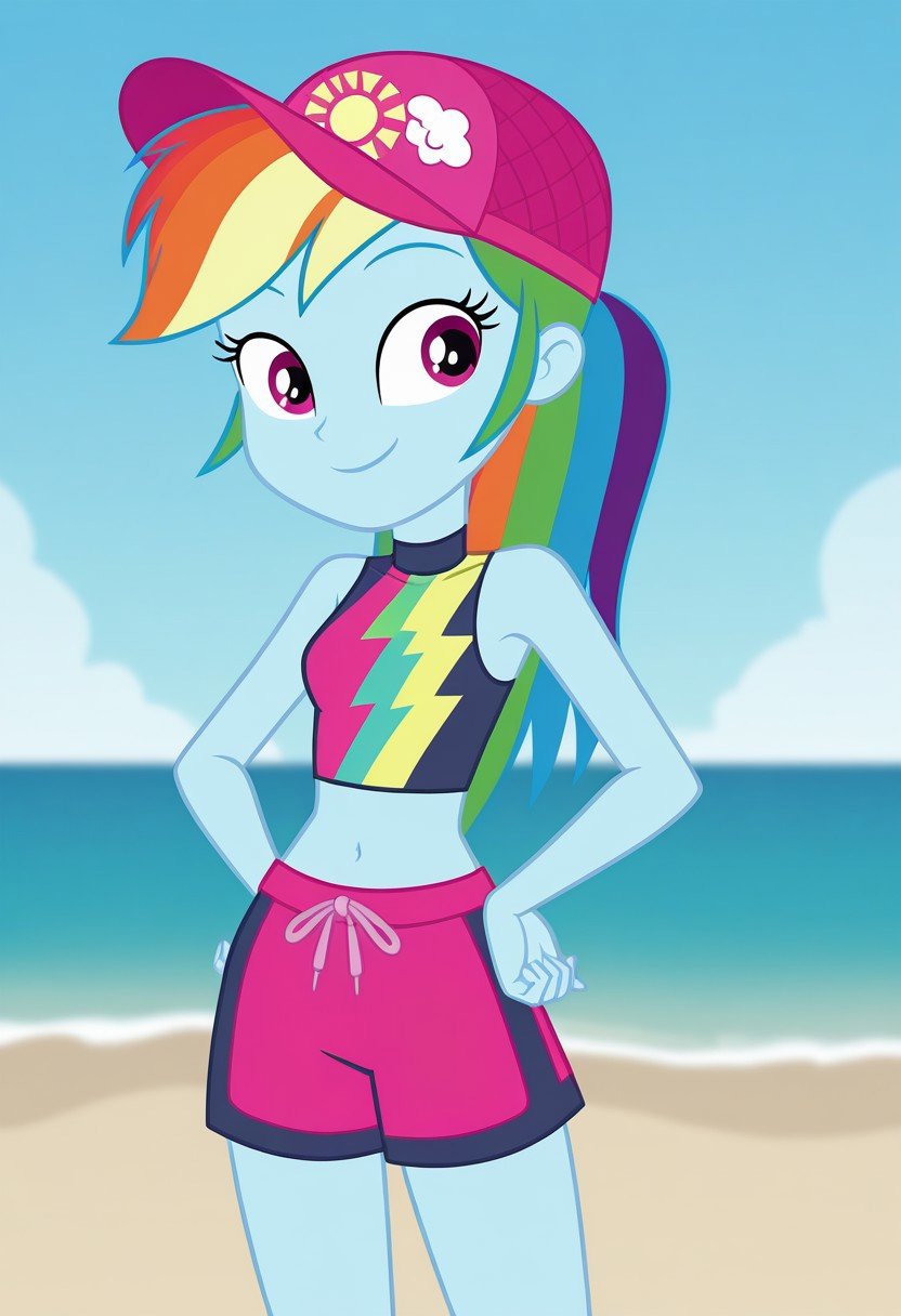 rd_swimsuit,  Equestria Girls,  Rainbow Dash by tupirish on Tensor.Art