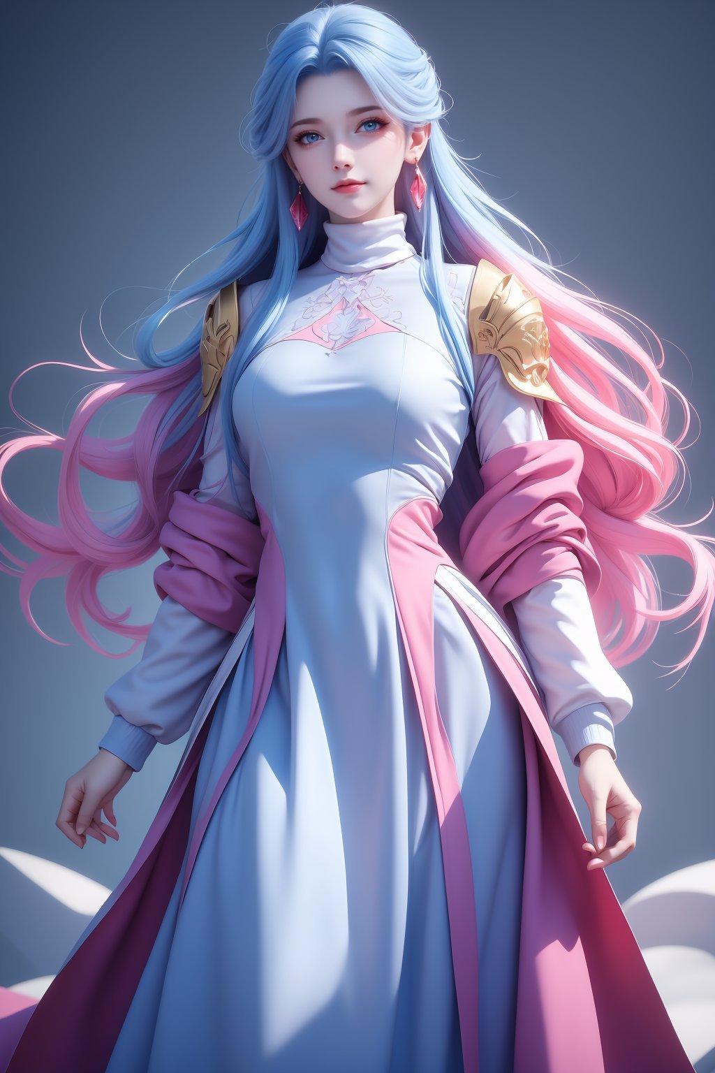 This is a highly detailed digital CGI artwork anime-style. girl,  smirk,  solo by 天TIN on Tensor.Art