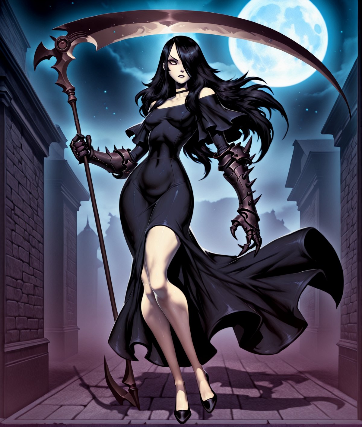 Genzoman_Early_Style,  1girl,  black hair by HaZE on Tensor.Art