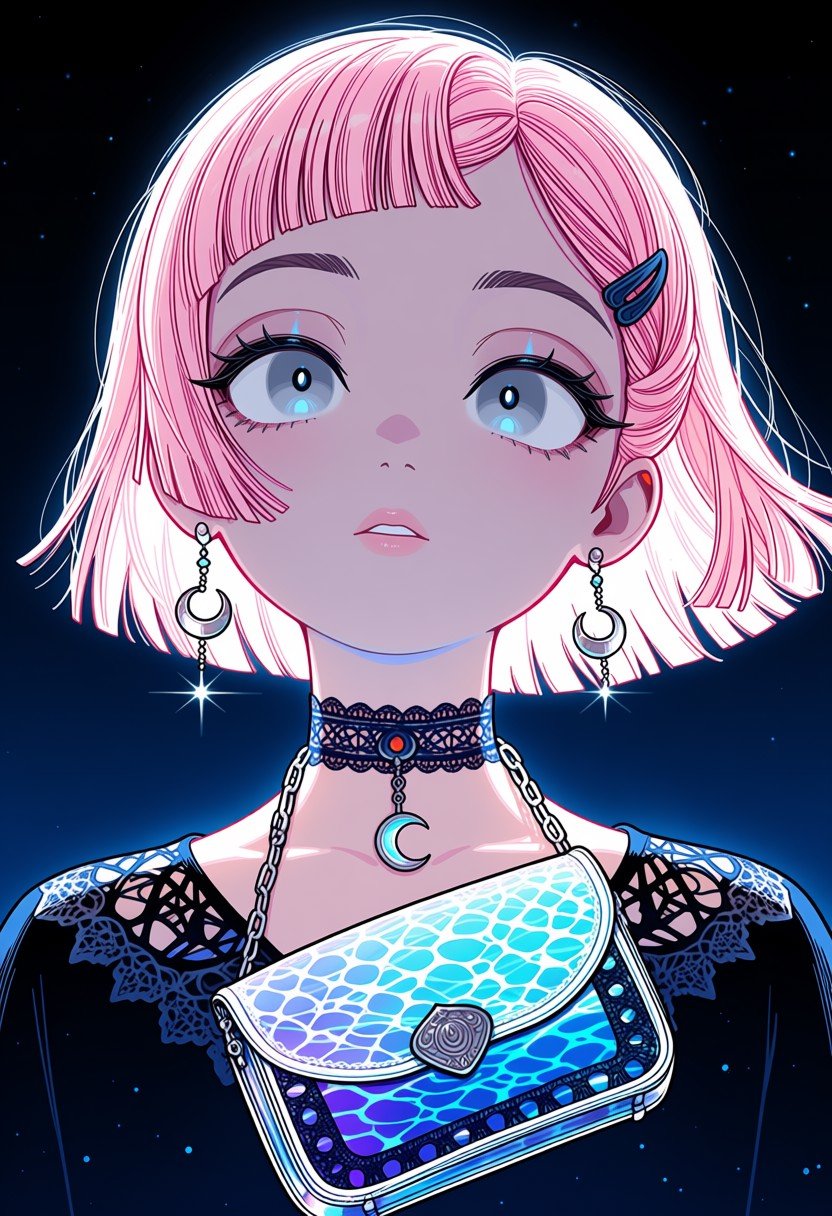 nznanima,  scarlet and indigo color theme,  bright gradient by EroBytes on Tensor.Art