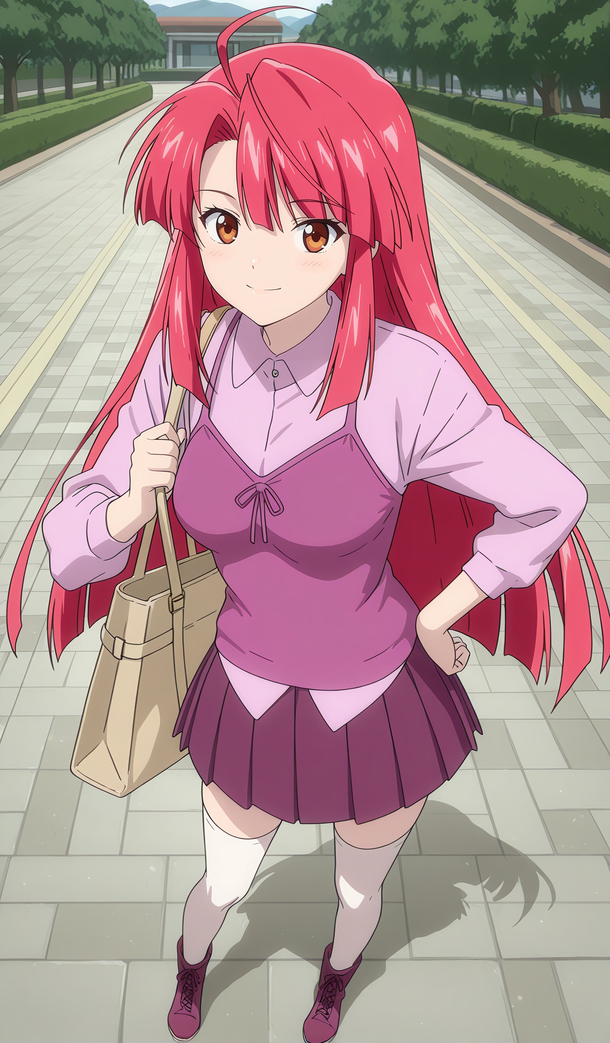 kannagi_ayano-kazenostigma,  casualoutfit,  thighhighs by MDFD-1991 on Tensor.Art