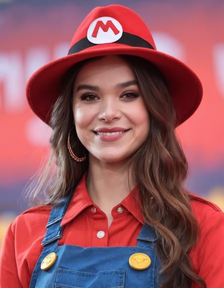 cinematic photo Portrait of  (((ohwx woman))) as super Mario, red hat, fantasy, highly detailed, digital painting, artstation, concept art, sharp focus, illustration, art by Tony Sart and artgerm and randy vargas  <lora:hailee_lora_sdxl_v1:1> . 35mm photograph, film, bokeh, professional, 4k, highly detailed