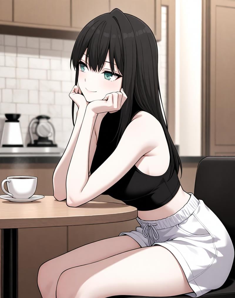 yoo_na-ri,  black hair,  long hair by Ttan on Tensor.Art