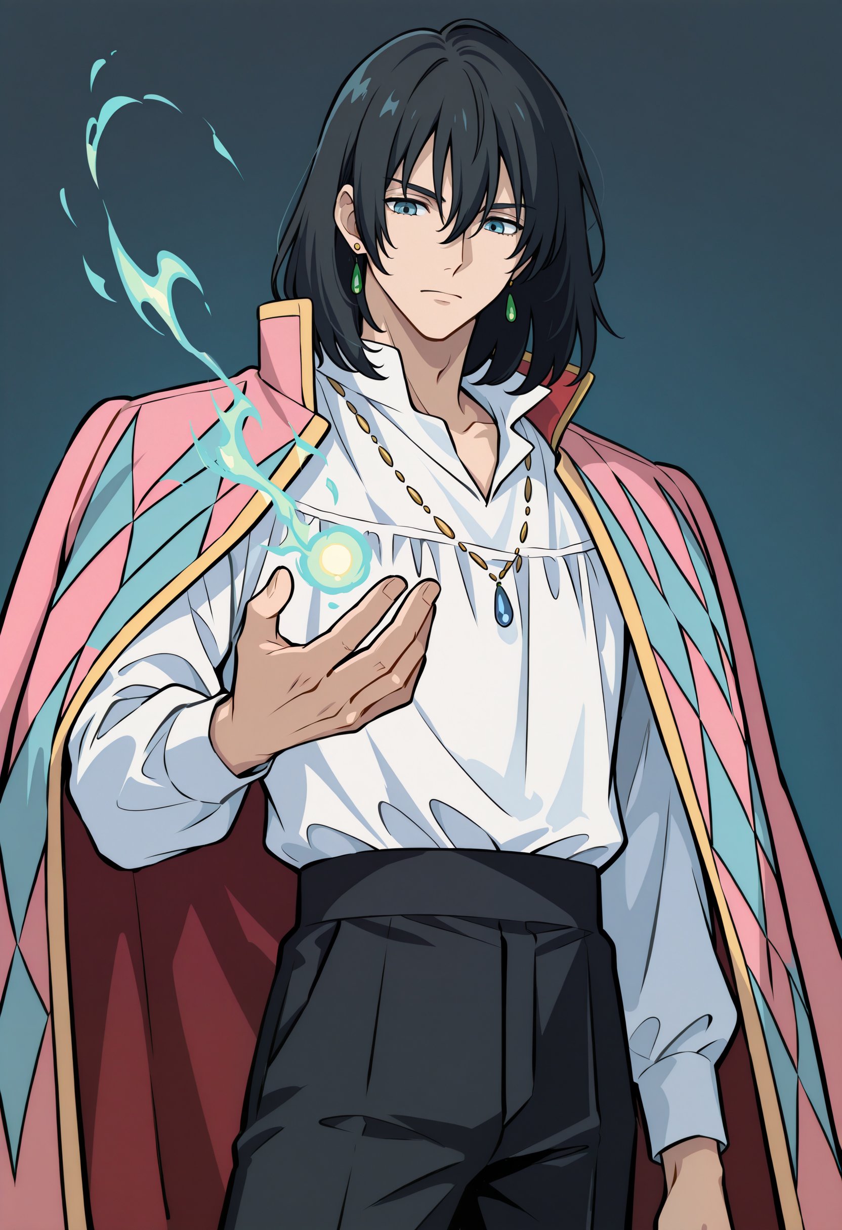 howl_pendragon,  1boy,  jewelry by Min on Tensor.Art