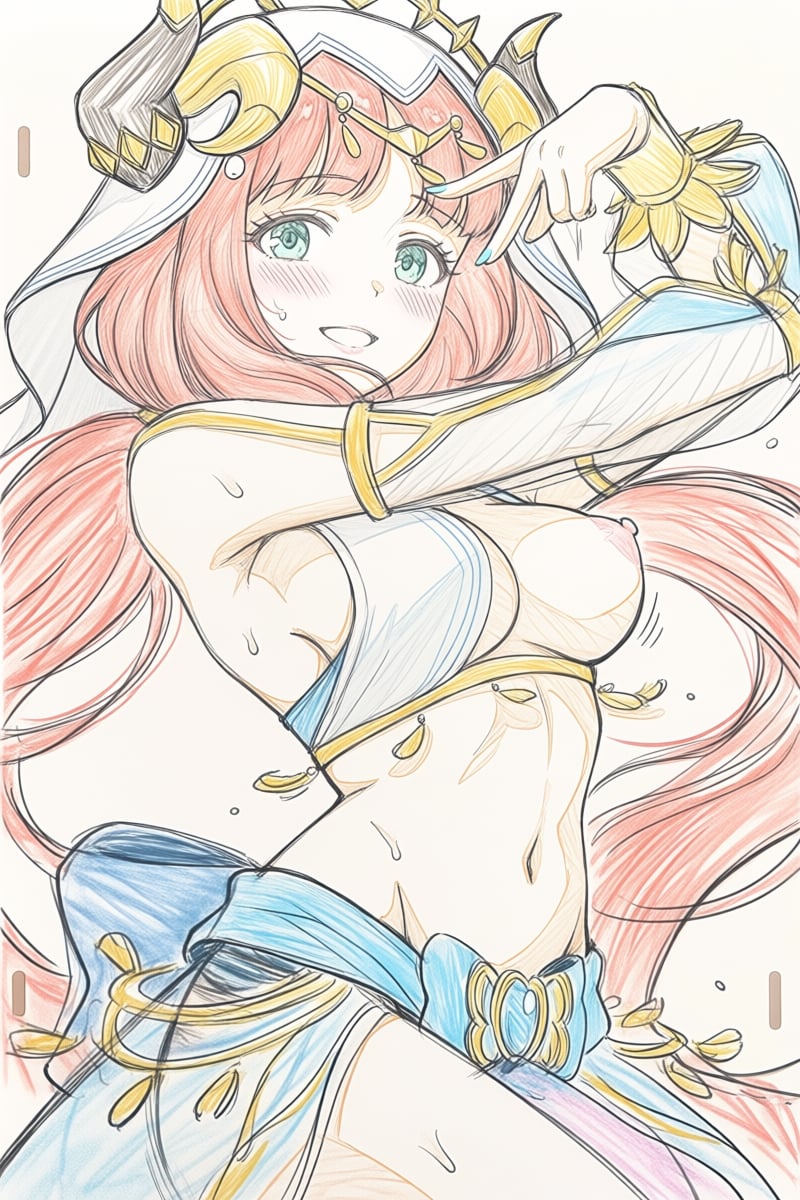 @ppst,  The lines of the drawing are loose and sketchy.,  1girl by Praelatus on Tensor.Art