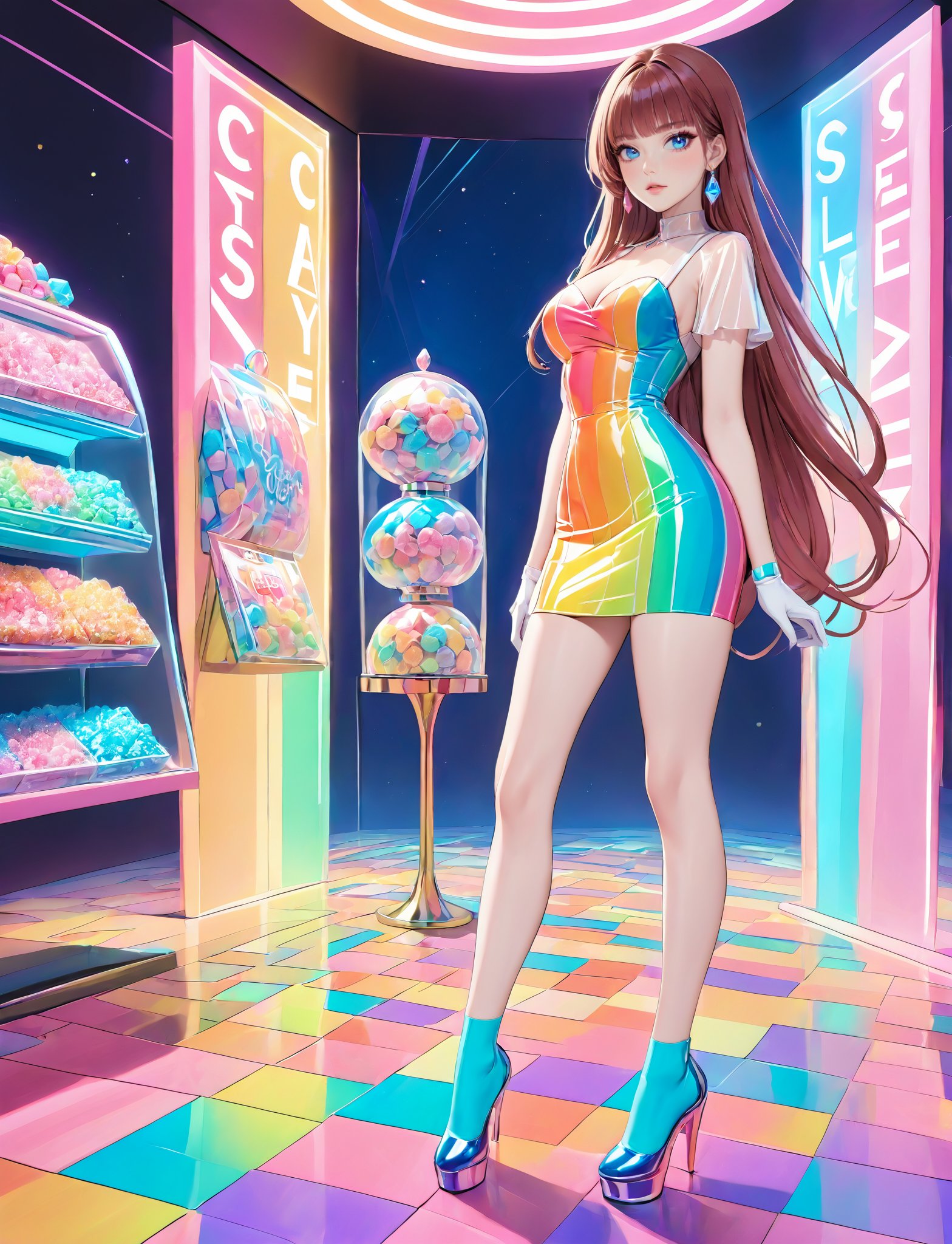 masterpiece,  bestquality,  (candy lady) by 纳兰芸诗是阿芙蕾娅 on Tensor.Art