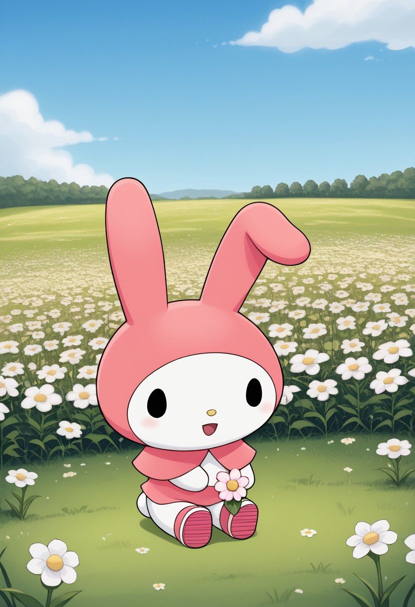 Mymelo,  rabbit,  white body by Kataplas on Tensor.Art