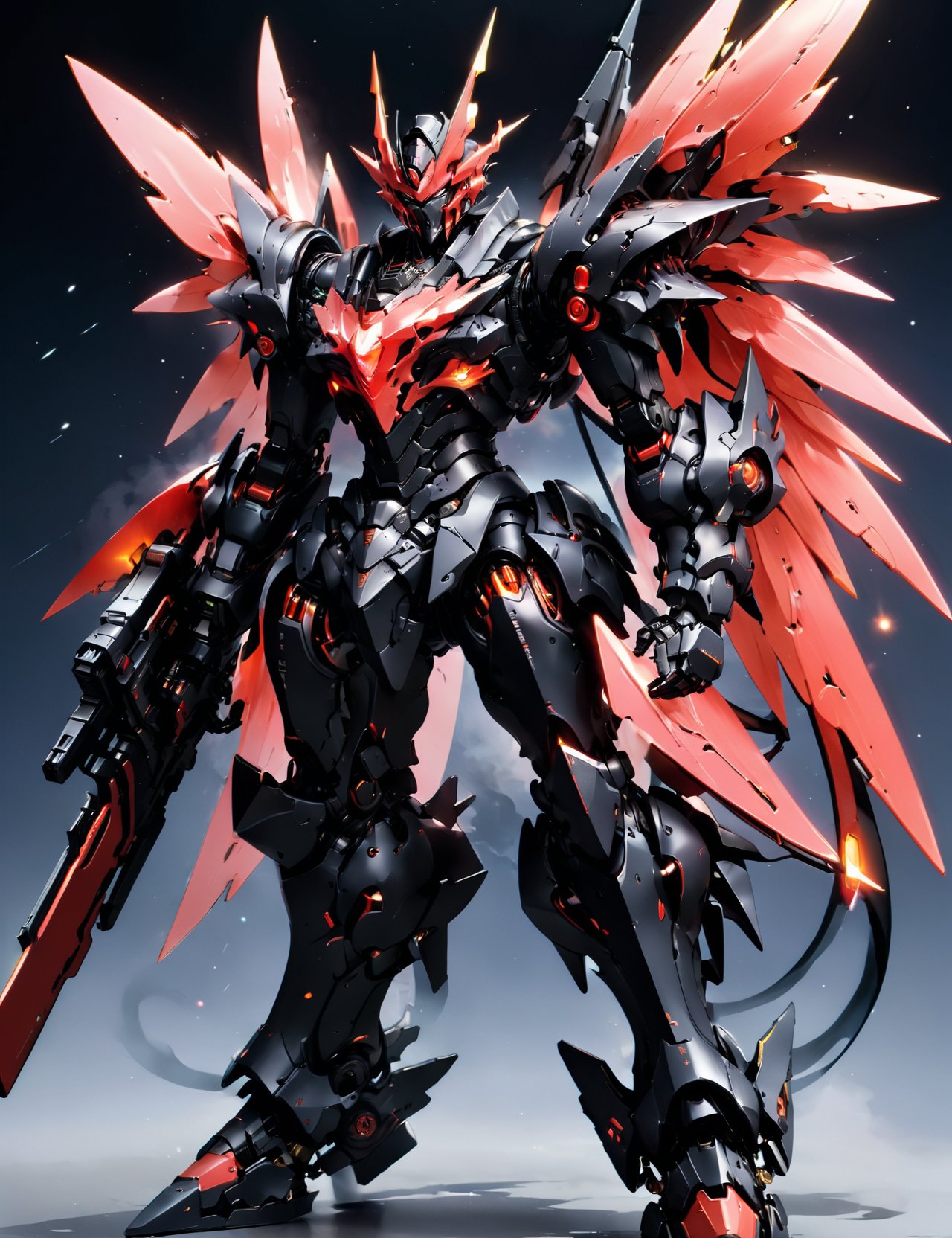 mecha warships,  black devil mecha,  Demon mecha warrior by 纳兰芸诗是阿芙蕾娅 on Tensor.Art