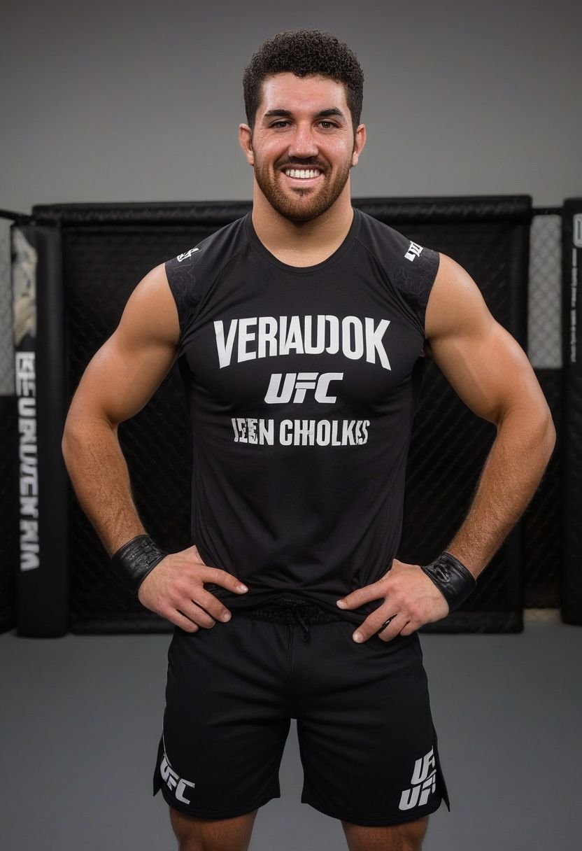 homoerotic photo of Steven Krueger a man ,  UFC fighting ring,  cocky expression by HottiesnHotties on Tensor.Art