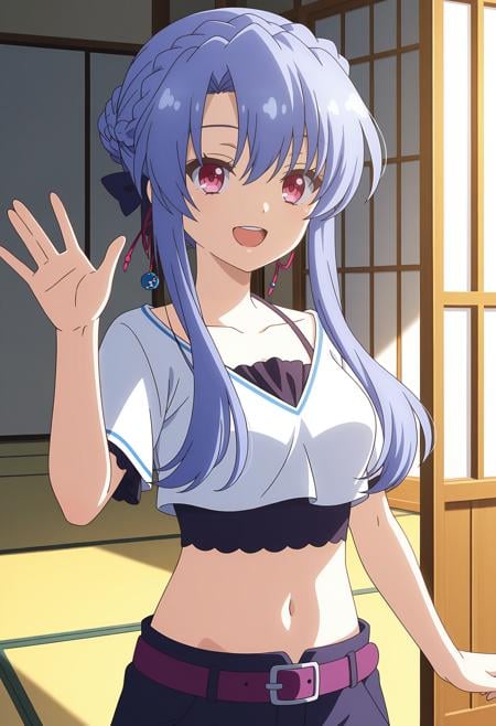 Sorakado Ao,  1girl,  navel by No.1 on Tensor.Art