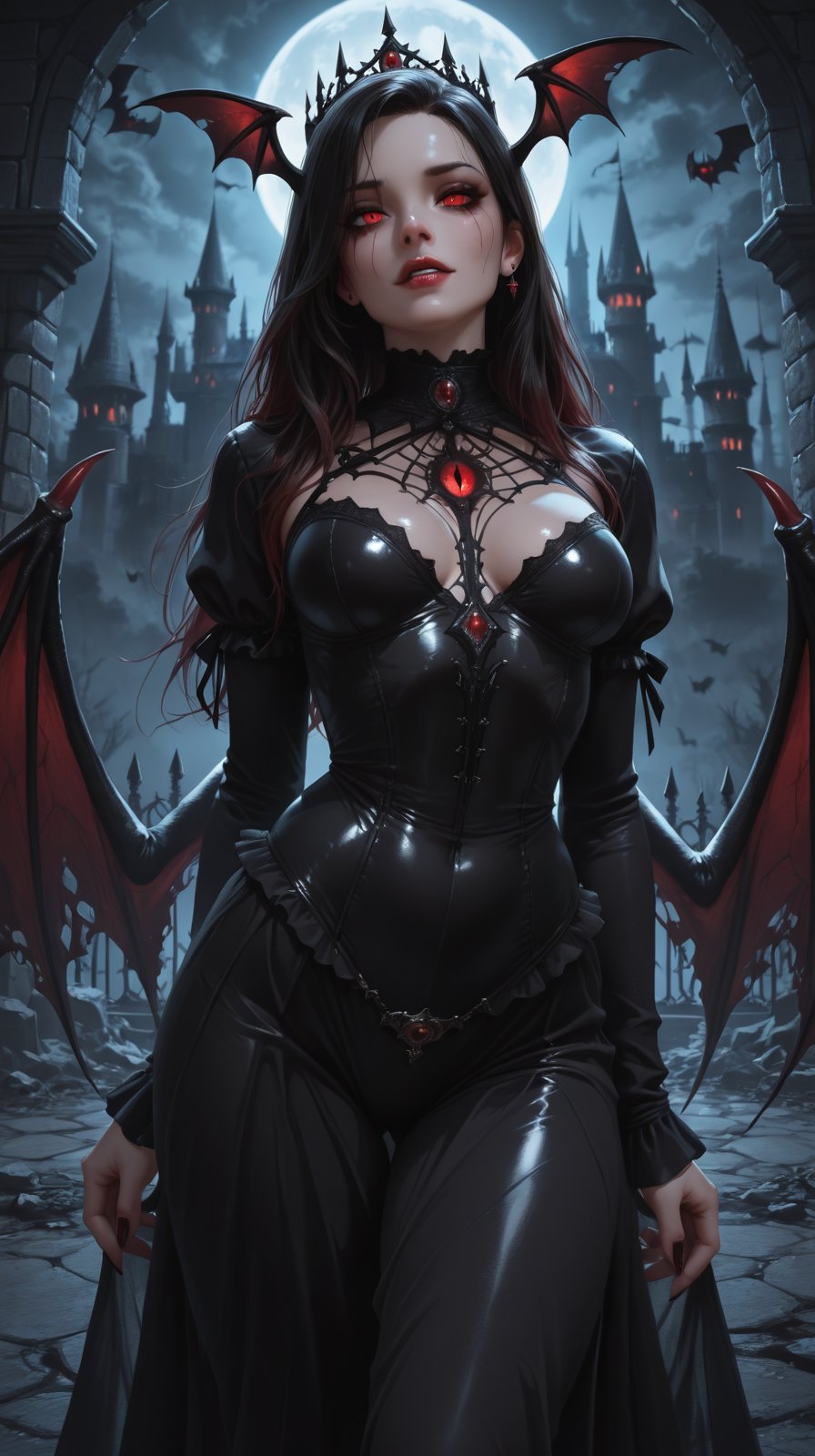 dark haunted castle scene,  powerful imagery,  epic dark cinematic by miaomiao on Tensor.Art