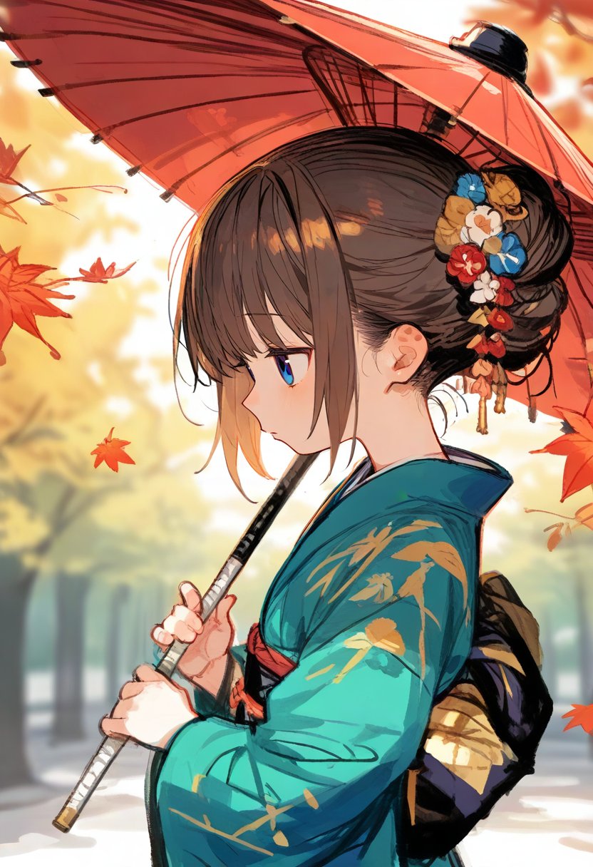 1girl,  japanese clothes,  solo by silvermoong on Tensor.Art