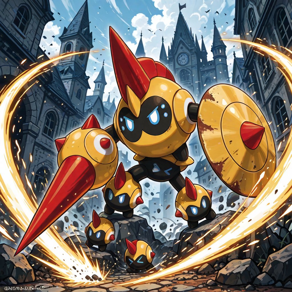1creature,  solo,  Mega_Falinks \(Pokemon\) by スライムナイト on Tensor.Art