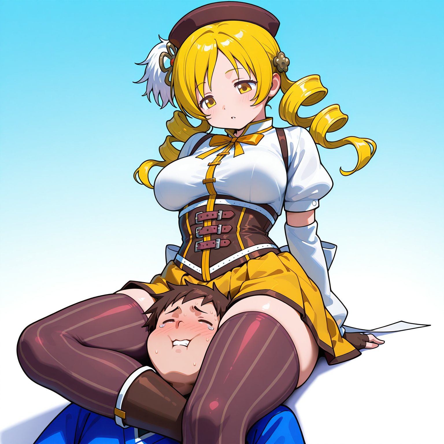 triangle_choke ,  asphyxiation ,  1girl by user_780928949944546103 on Tensor.Art