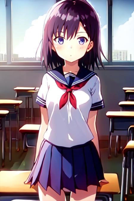 1girl, <lora:vigne-20:1>, school, school uniform, classroom