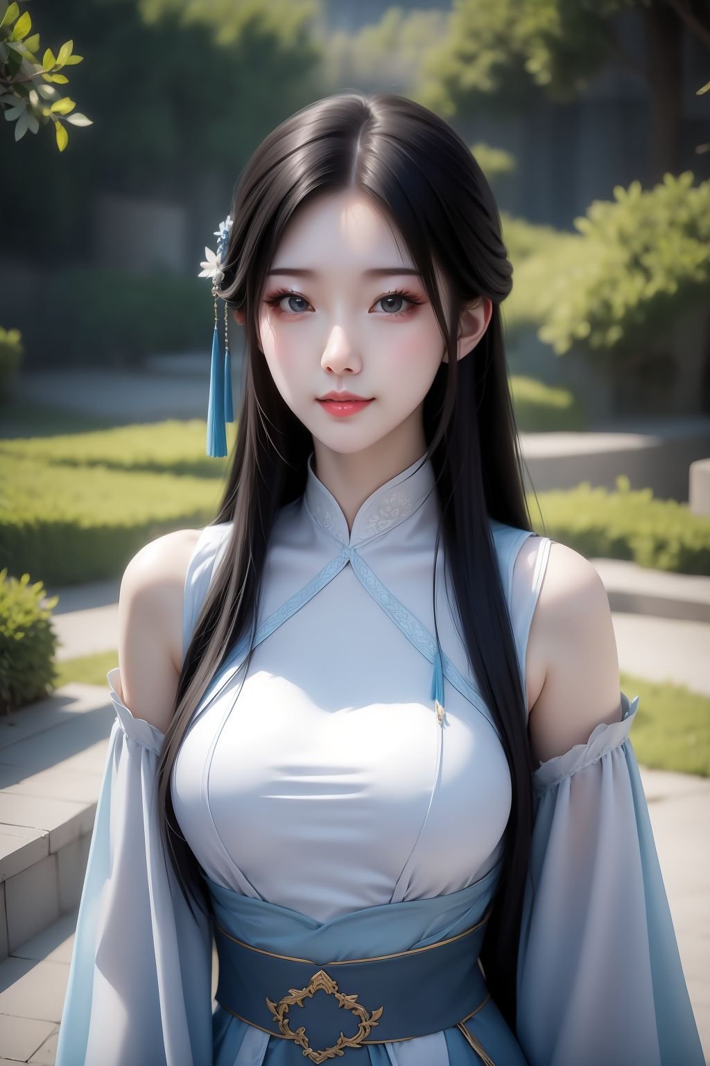 beautiful girl,  black long hair,  white skin by 天TIN on Tensor.Art