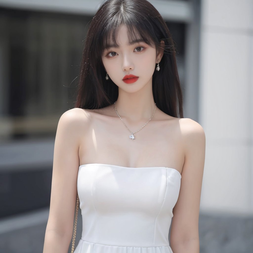 1girl,  bag,  bare_shoulders by pass写实 on Tensor.Art