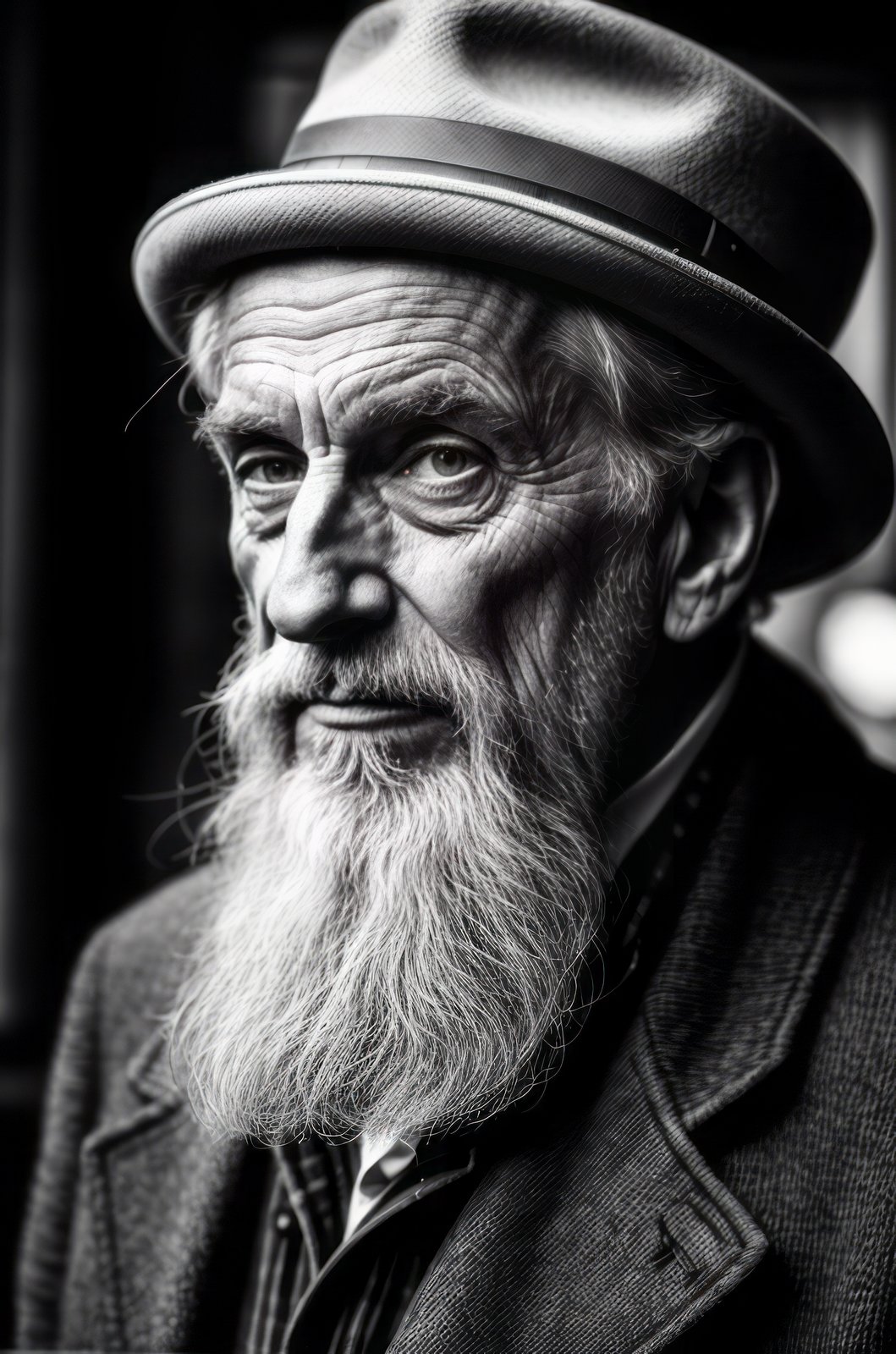 Detailed shot of old european man, 60 years, tall, taken with a Leica M6 and a Leica 75mm F1.25 Noctilux, atmospheric lens, (looking at viewer:1.4) <lora:more_details:1> <lora:LowRA:0.6>