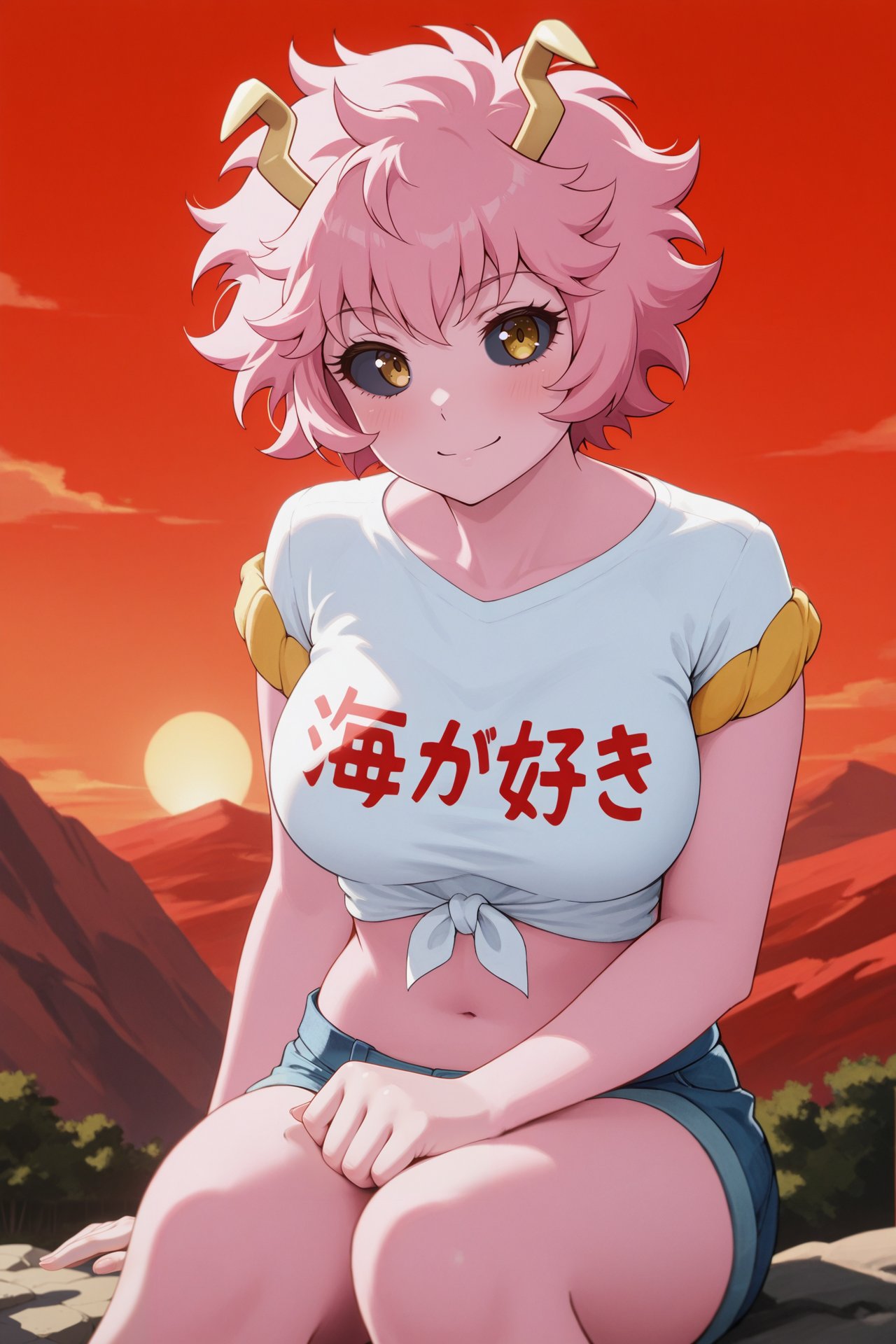 ashido mina,  black sclera,  colored sclera by Farfegnugen on Tensor.Art