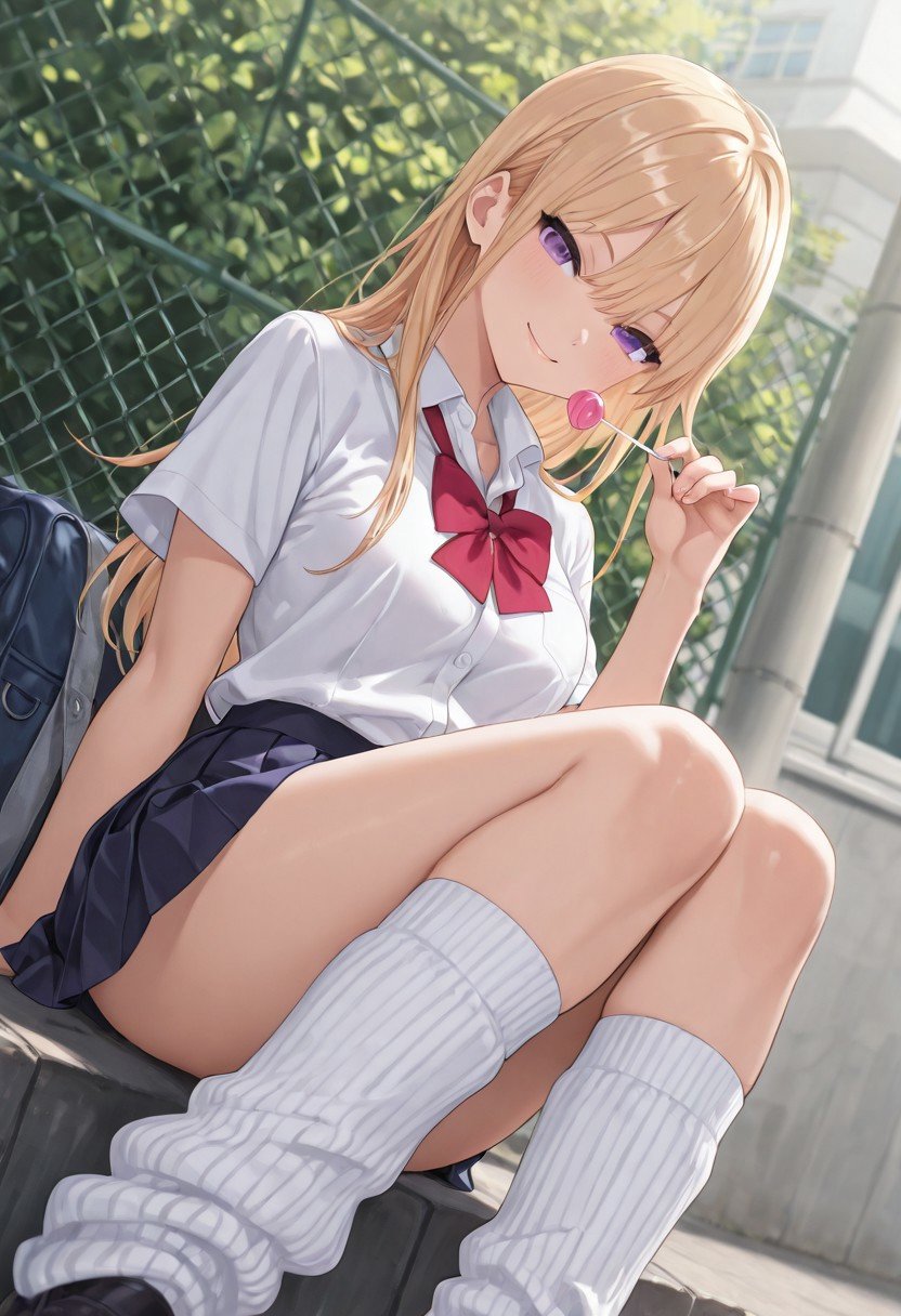 1 girl,  Haruka,  blonde hair by ねね on Tensor.Art