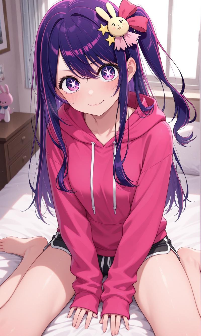 hoshino ai,  purple hair,  long hir by user_758259292217423395 on Tensor.Art