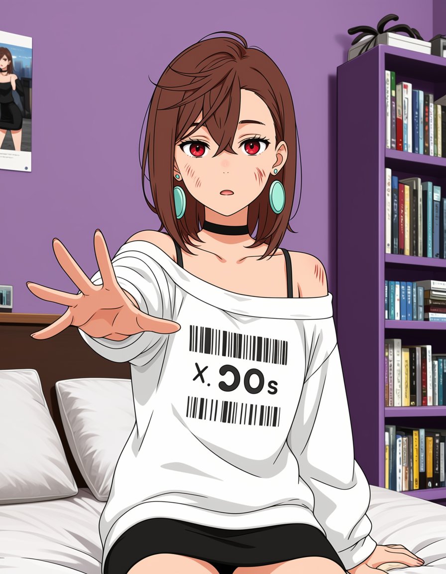 4y4se_M0m0,  red eyes,  brown hair by Ttan on Tensor.Art