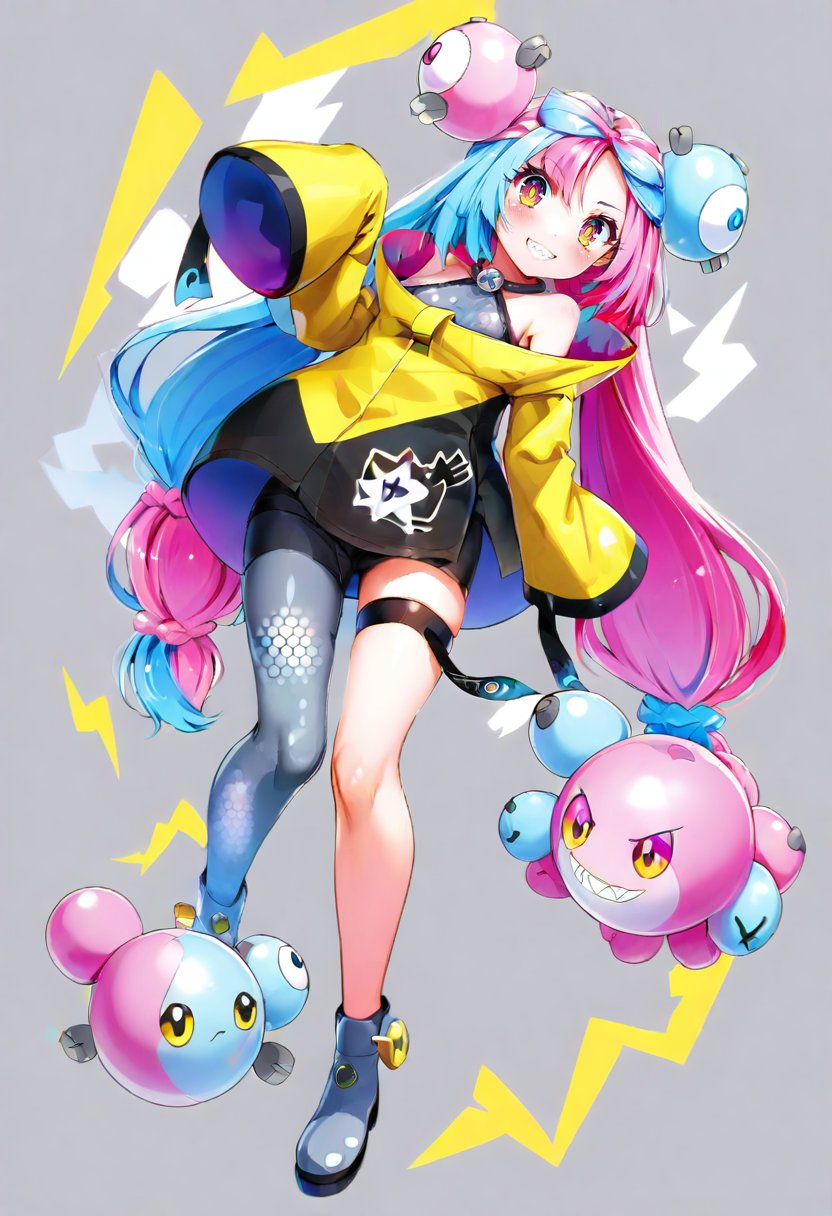 1girl,  iono \(pokemon\),  magnemite by silvermoong on Tensor.Art