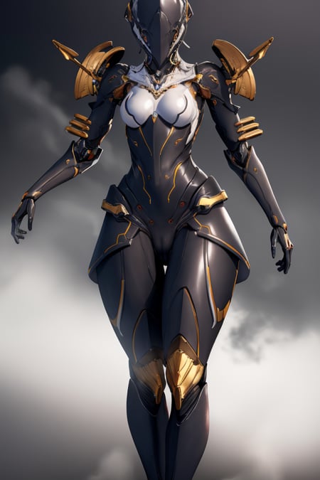 (masterpiece, best quality, high quality, absurdres, soft lighting, film grain, semirealistic), (1girl, robot, humanoid, solo, good body), detailed helmet, detailed body, robe, science fiction, (small breasts, narrow waist, wide hips, thigh gap, cameltoe), ((dark background:1.4, fog)), <lora:VoltV1:0.7>