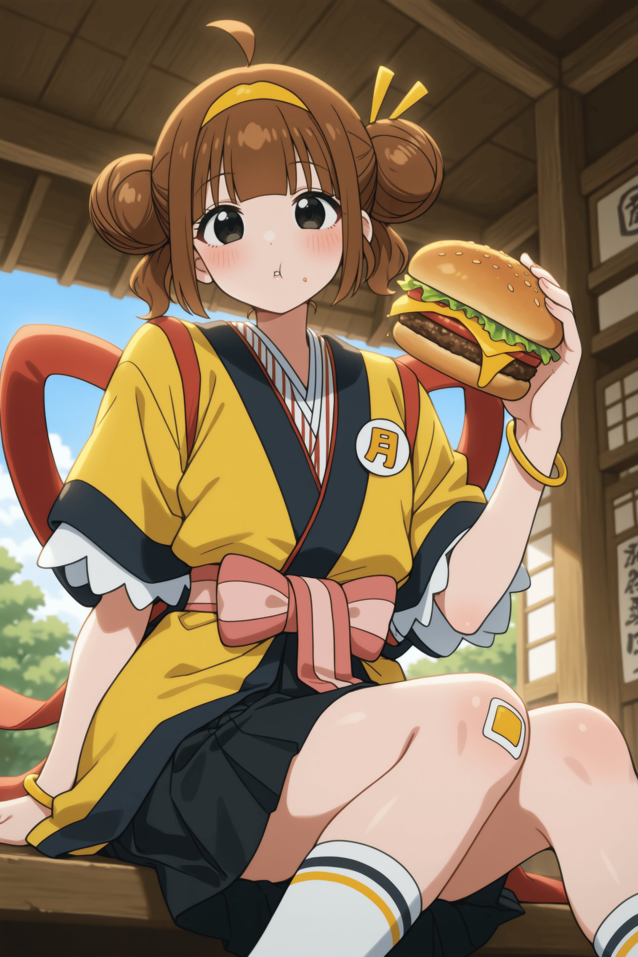 1girl,  imadake tsukimi tabemi,  brown hair by Ttan on Tensor.Art