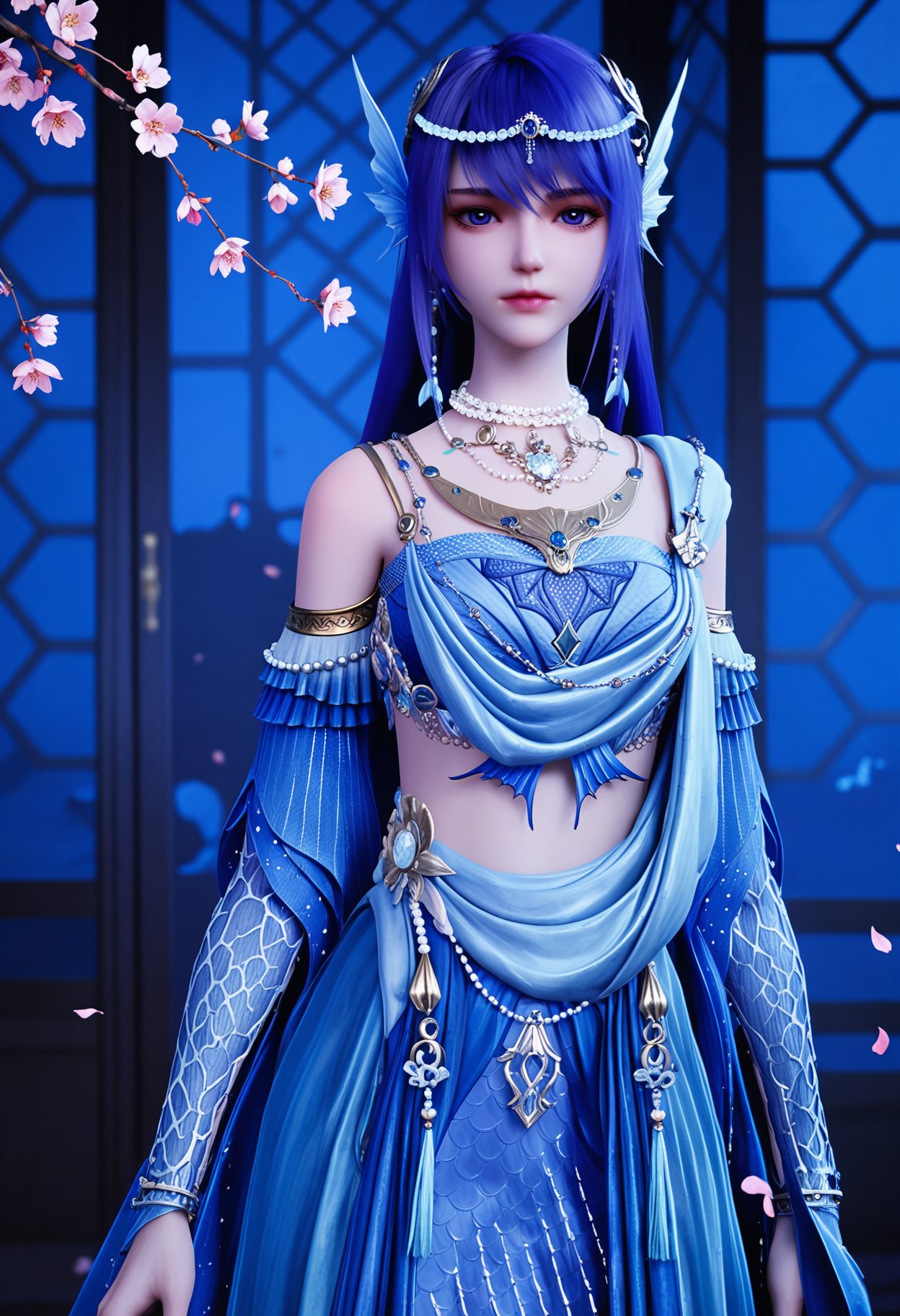 facing viewer,  direct gaze,  (intricate details) by 小小 on Tensor.Art