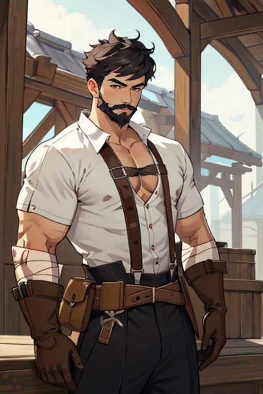 Wagner_Genshin_Impact,  solo,  short hair by BoiAiZ on Tensor.Art