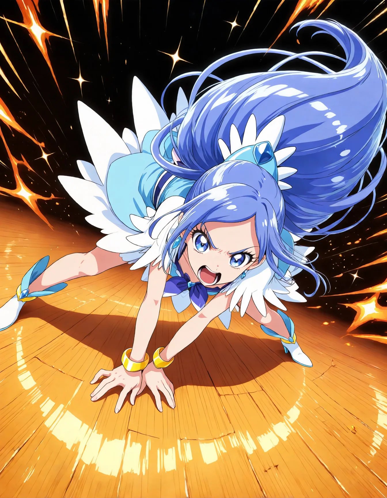 1girl,  cure diamond,  precure by miaomiao on Tensor.Art