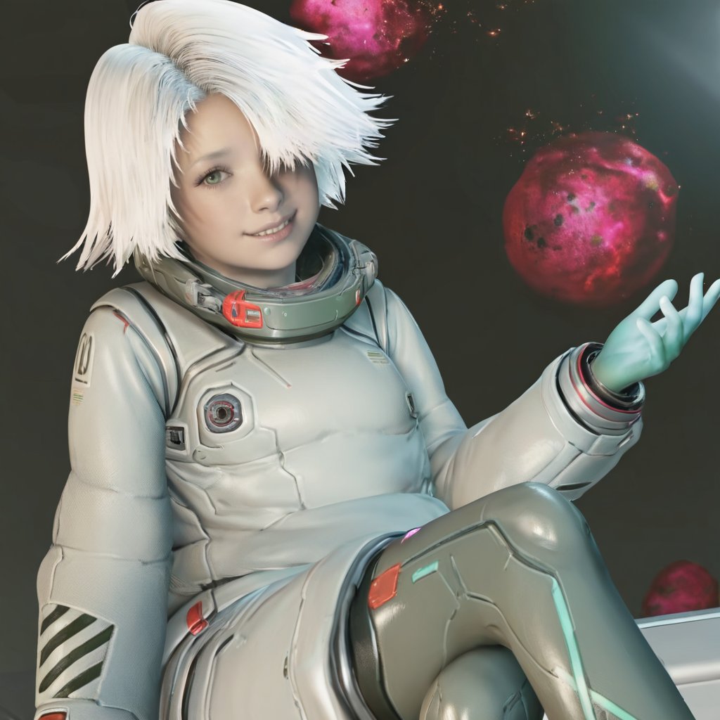 eightpragmata,  1girl,  short hair by 艹爆tusi on Tensor.Art