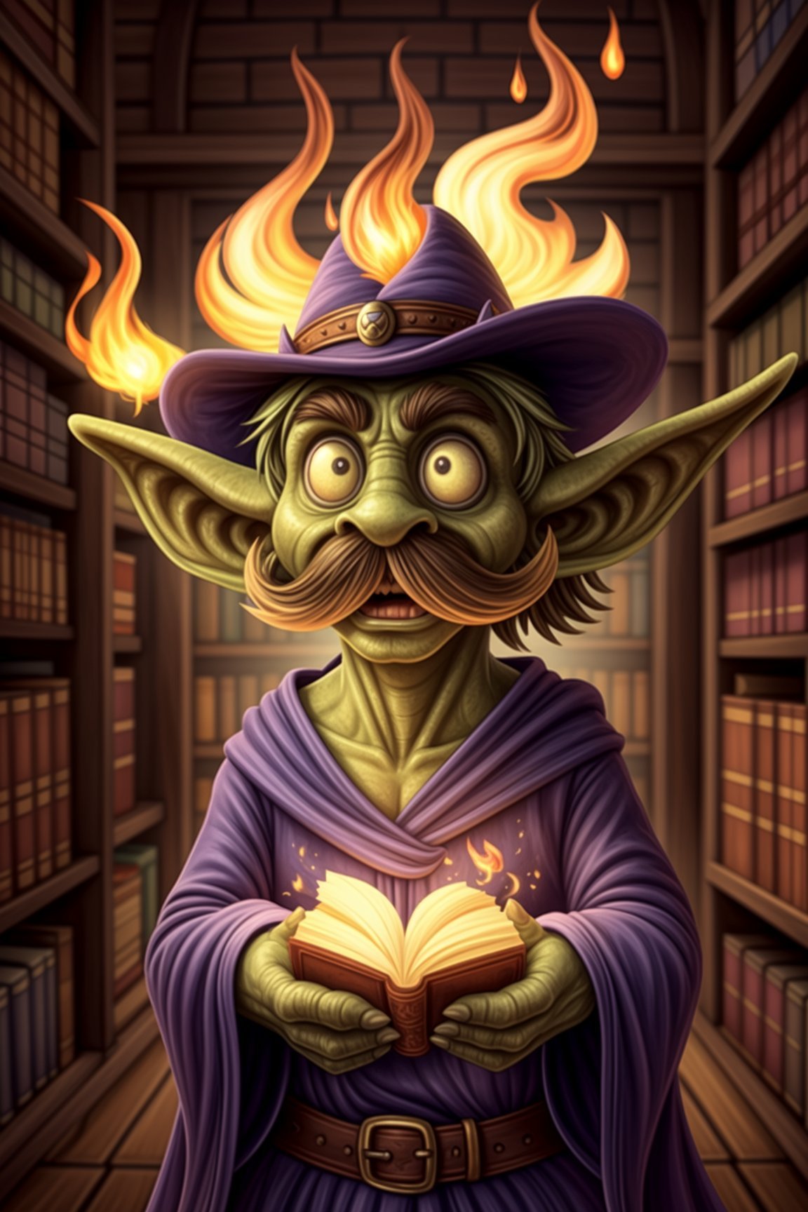 goblin,  male,  wizard robes by Sajrep on Tensor.Art