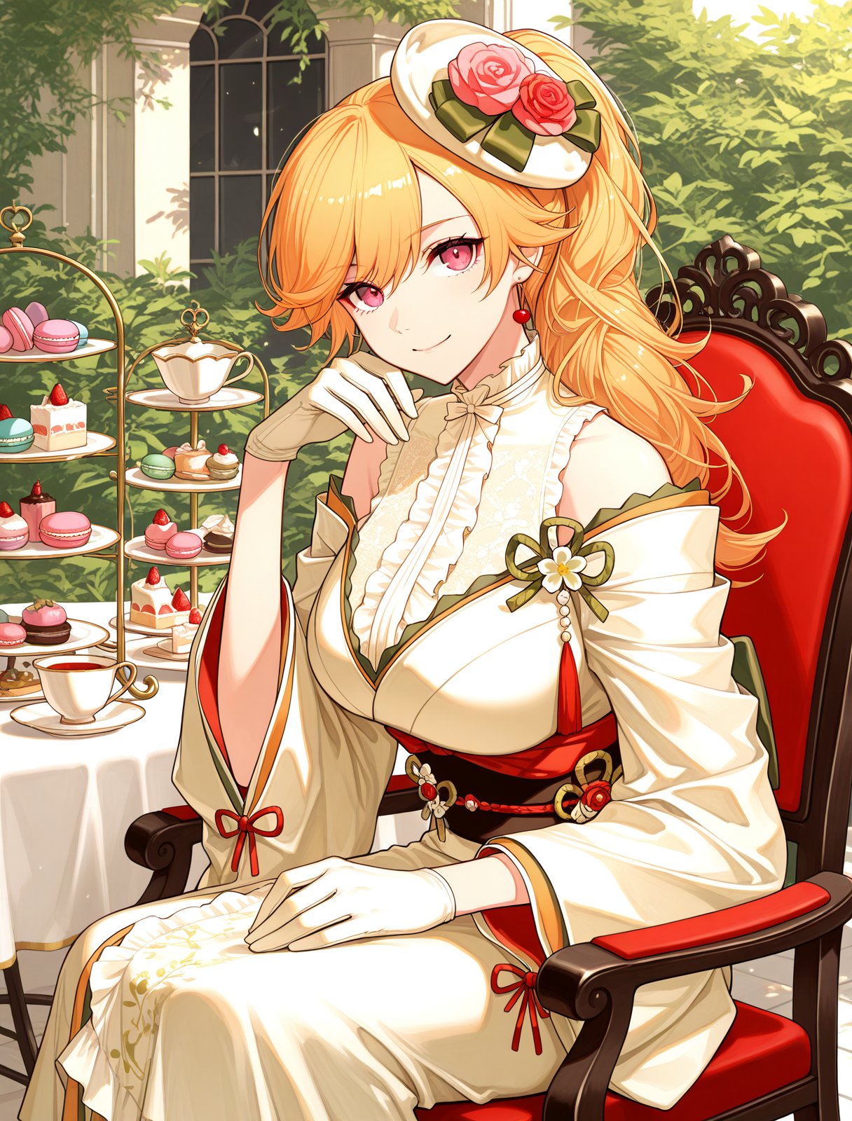 richelieu \(evergreen prophecy\) \(azur lane\),  sitting,  solo by sk on Tensor.Art