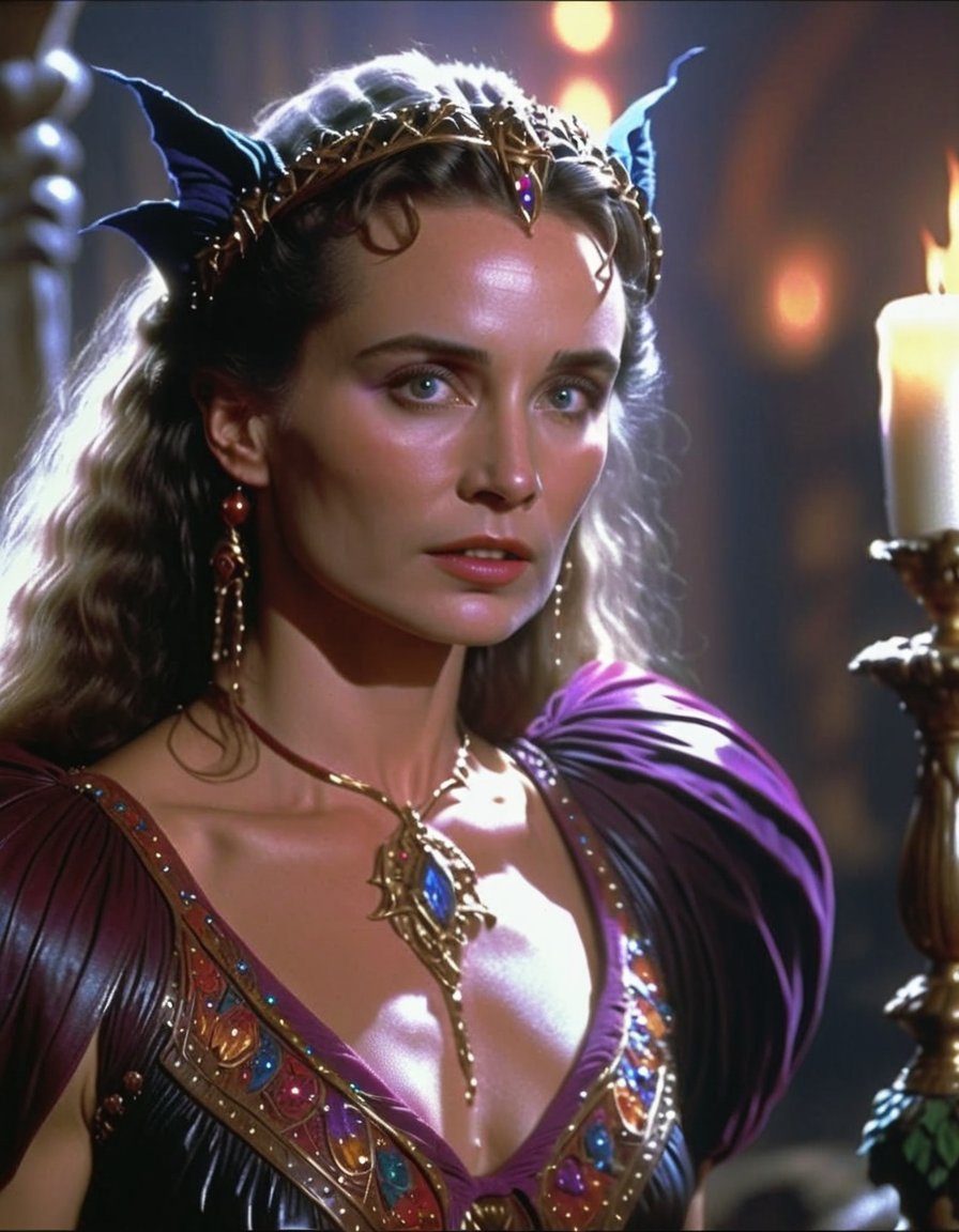 cinematic still 80sdarkfantasylora,  1woman . emotional,  harmonious by Bloody669 on Tensor.Art