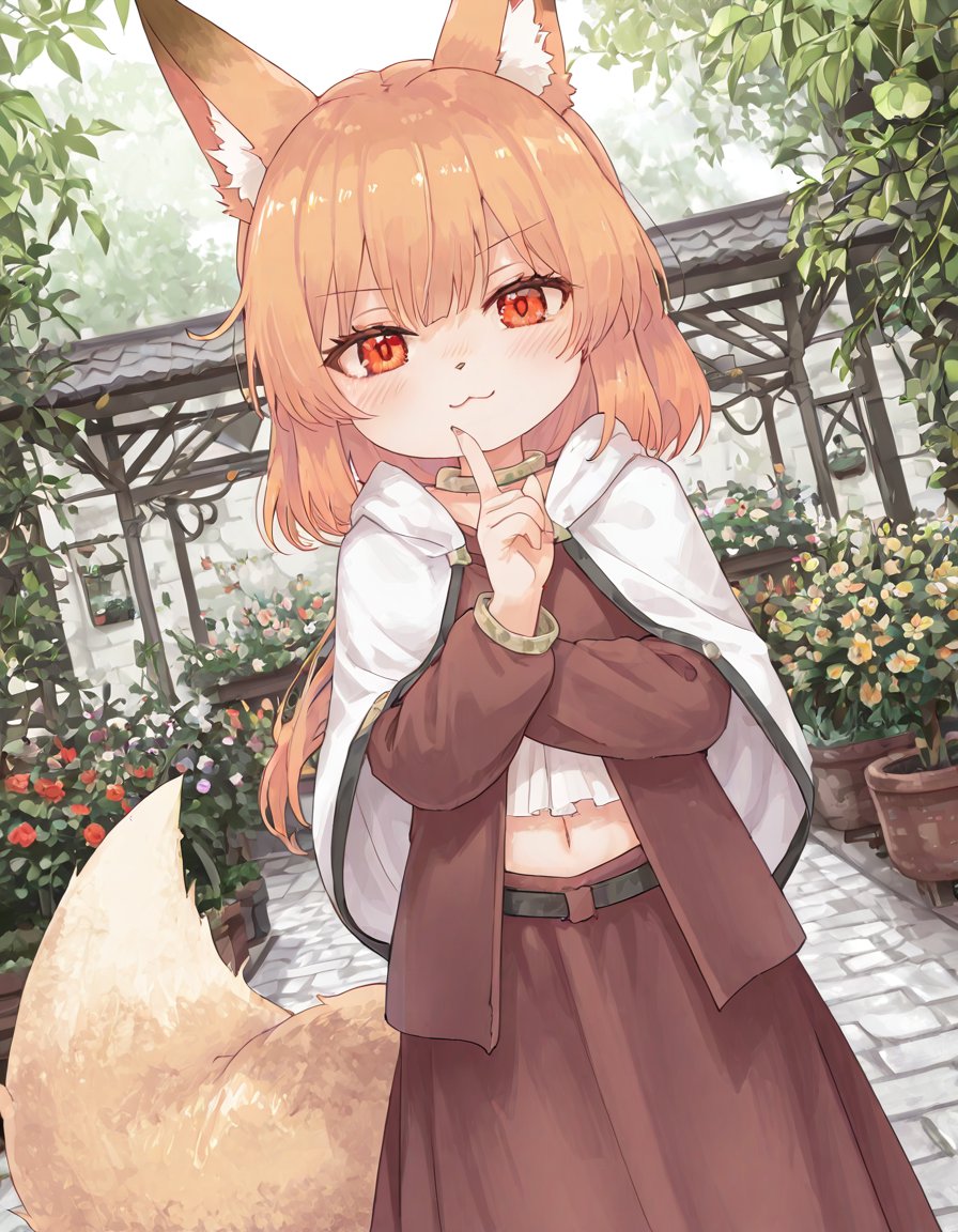 1 girl,  Primula,  fox girl by Mandatarius_403 on Tensor.Art