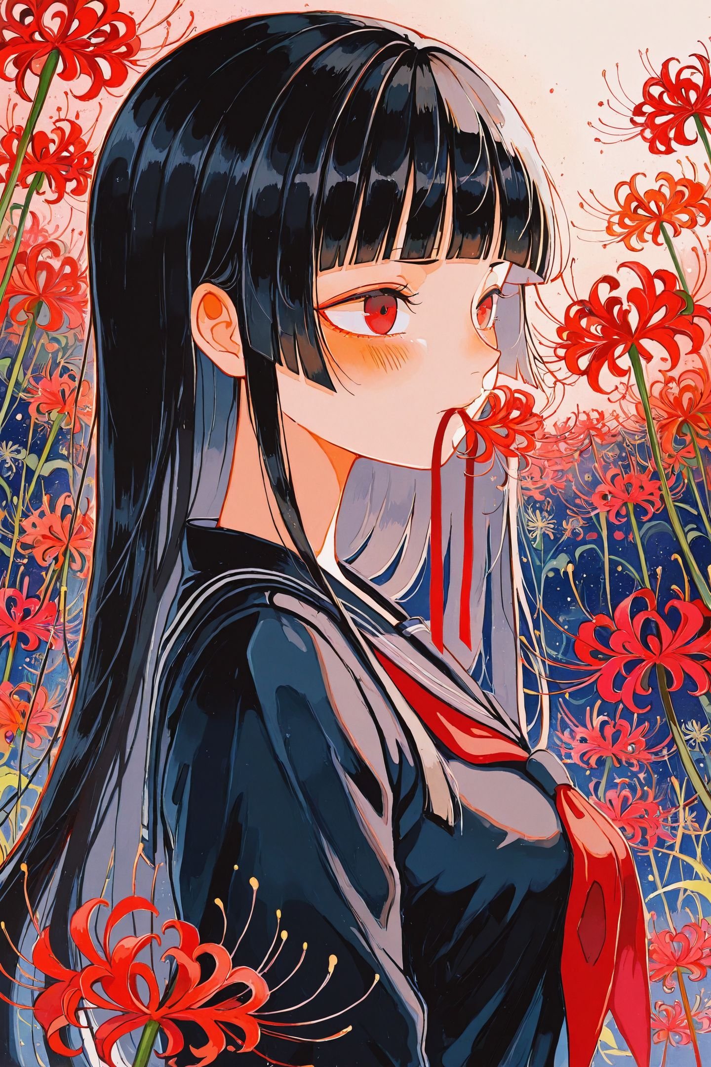 jirokano Style,  enma ai,  1girl by flyx3 on Tensor.Art