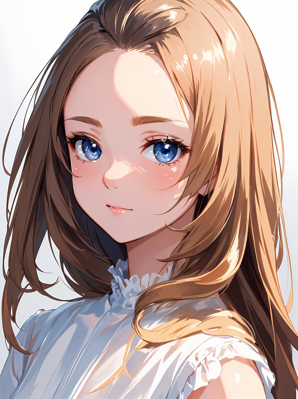 masterpiece,ultra-detailed,best quality,8K,illustration,cute face,clean skin ,shiny hair,girl,simple background   <lora:pompadour_SD_V1.0:0.6> pompadour