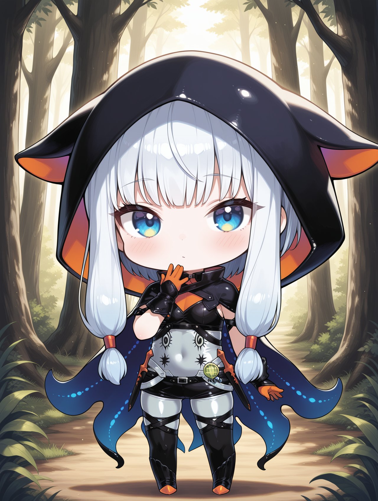 chibi,  namielle armor,  1girl by miaomiao on Tensor.Art