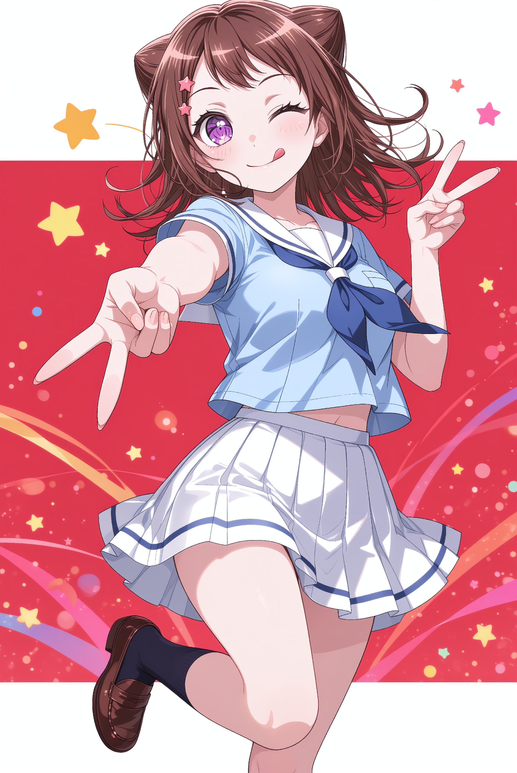 kasumi,  brown hair,  purple eyes by poron on Tensor.Art