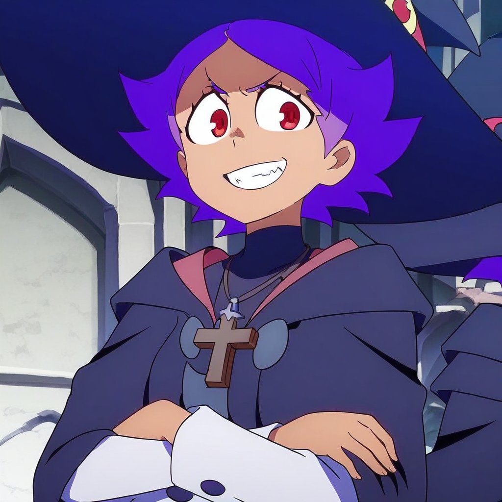 1girl,  short hair,  purple hair by adachi main 2007 on Tensor.Art