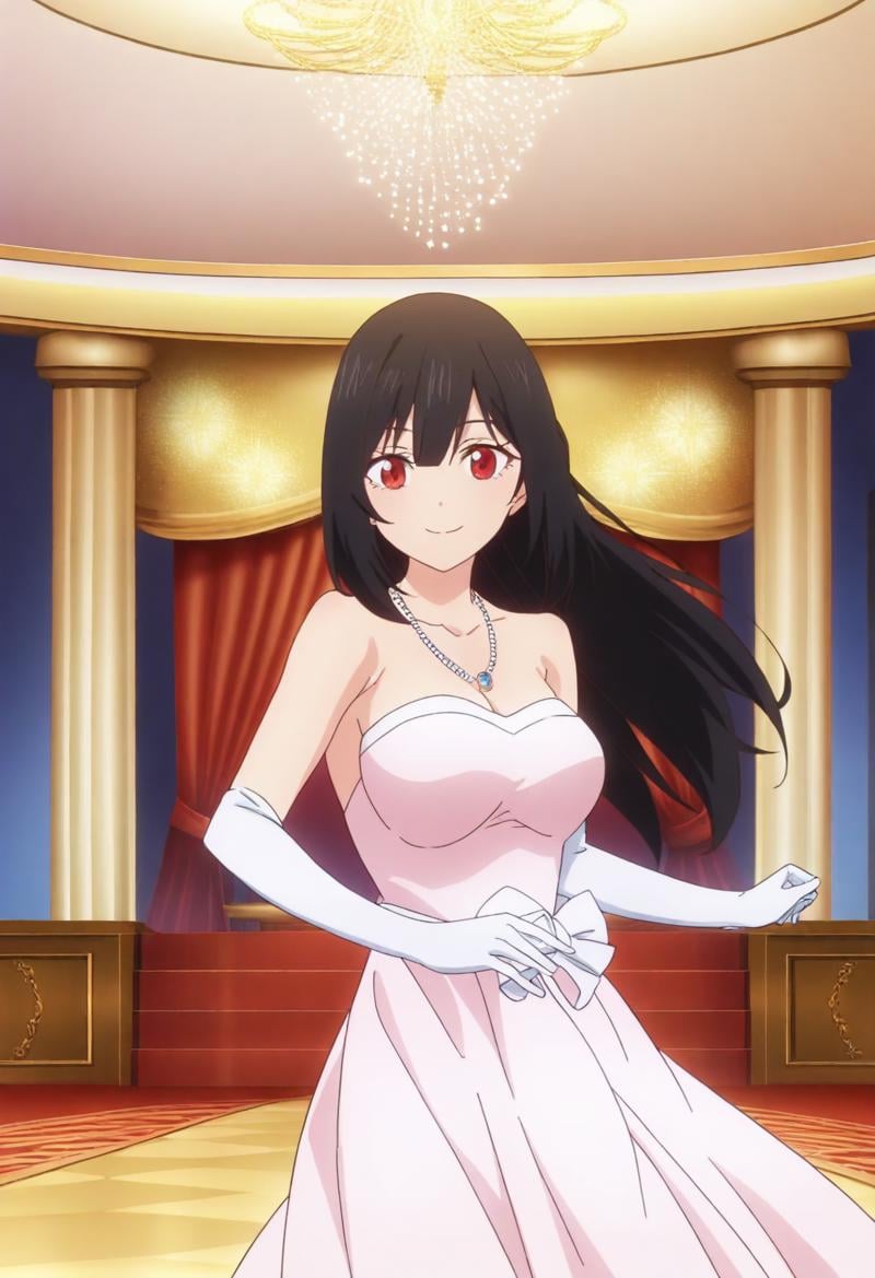 sysdeep_karen,  black hair,  red eyes by Ttan on Tensor.Art